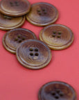 Classic 4 Hole Buttons - Chestnut