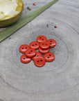 Atelier Brunette - Classic Shine Buttons - Tangerine - 10mm