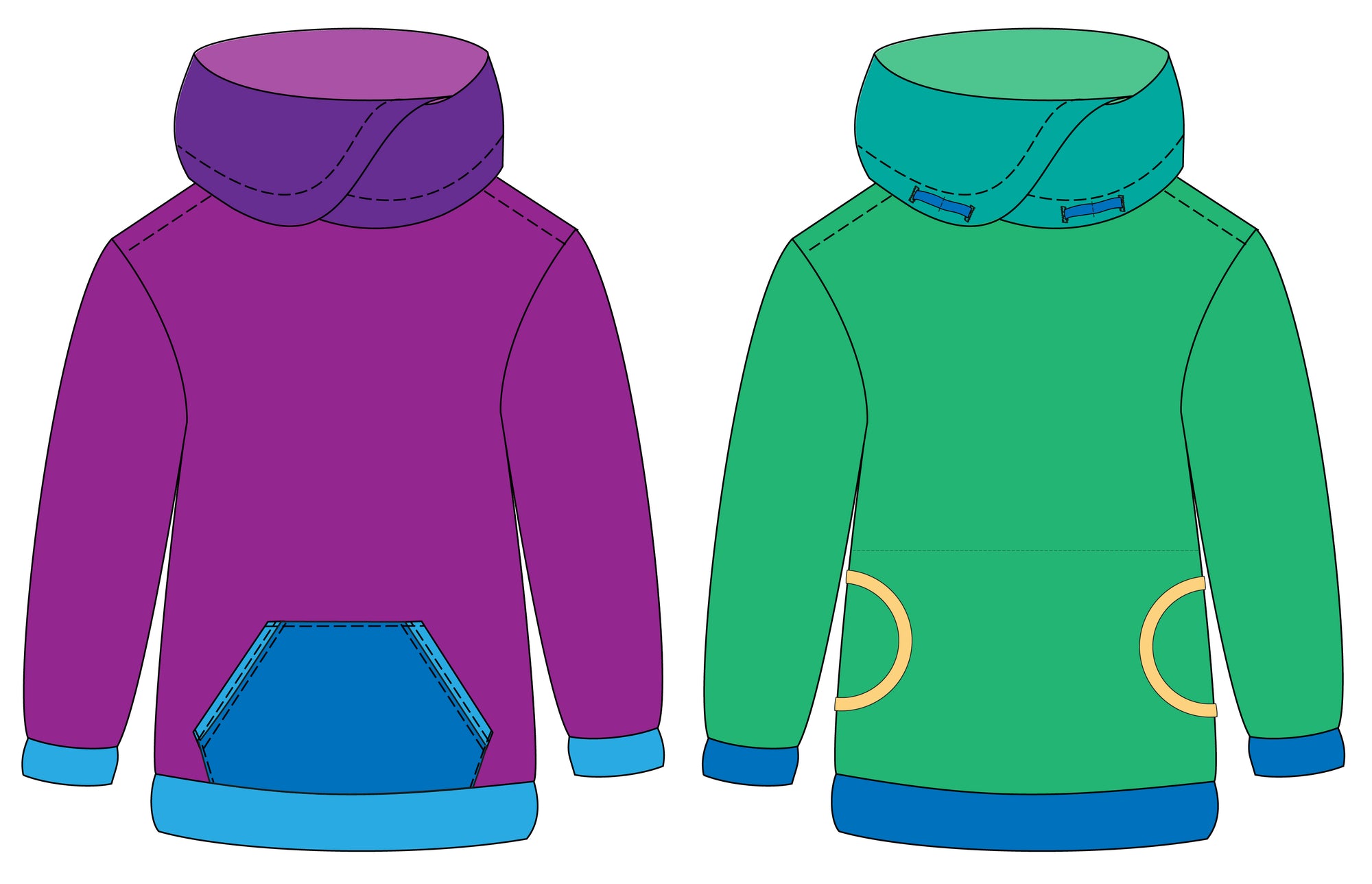 PDF Pattern - Cottesloe Cowl - Child | Waves & Wild