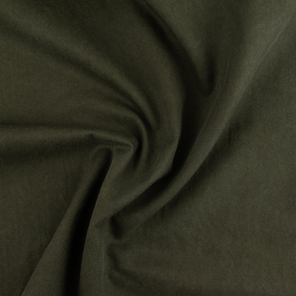 Cotton Lyocell Drill - Dark Khaki
