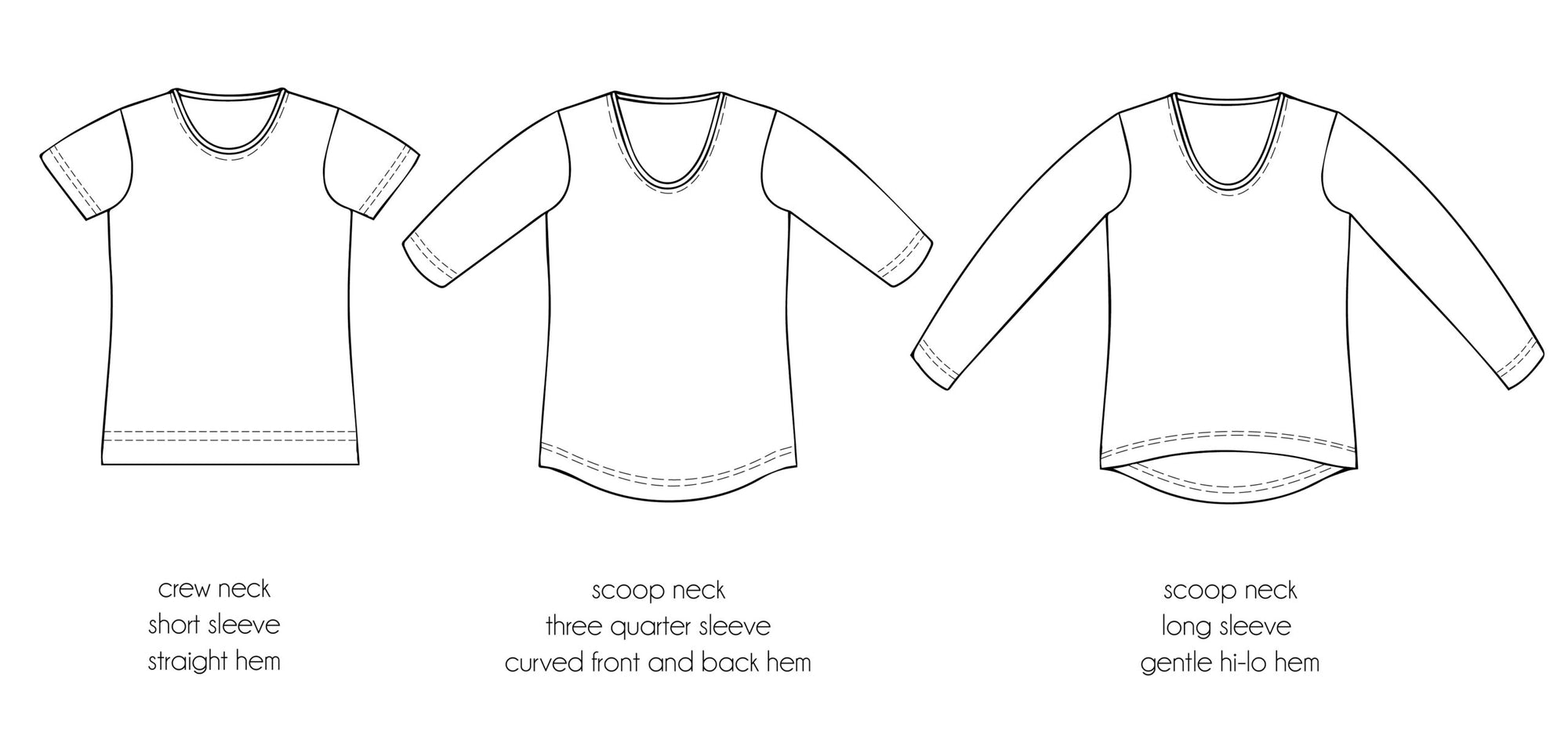 PDF Pattern - Triple T - Female/Curve Fit | Waves & Wild