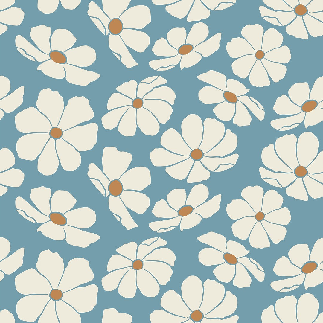 Light & Lush - Viscose Twill - Daisies