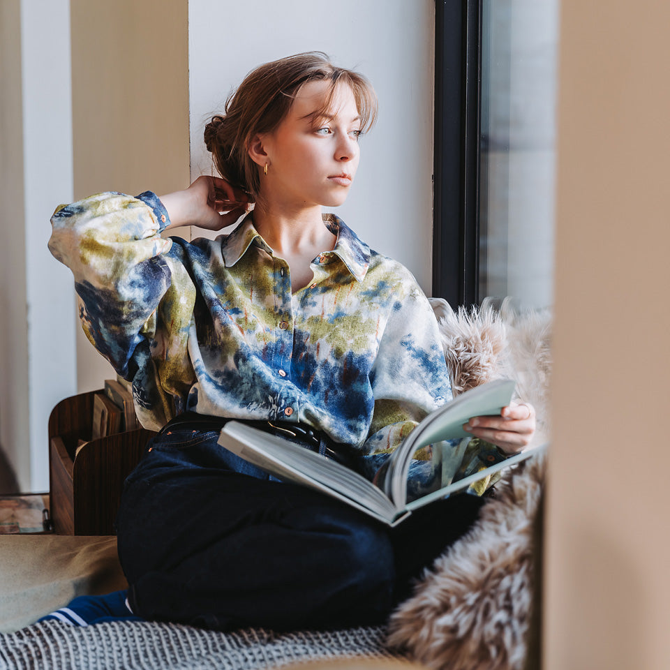 See You At Six - Dreamy Forest - Linen Viscose Blend