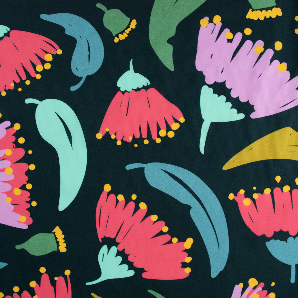 Ellie Whittaker - Organic Cotton Lawn - Blossom - Green