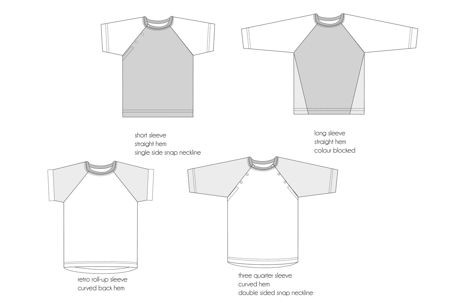 PDF Pattern - Explorer Raglan T-Shirt | Waves & Wild
