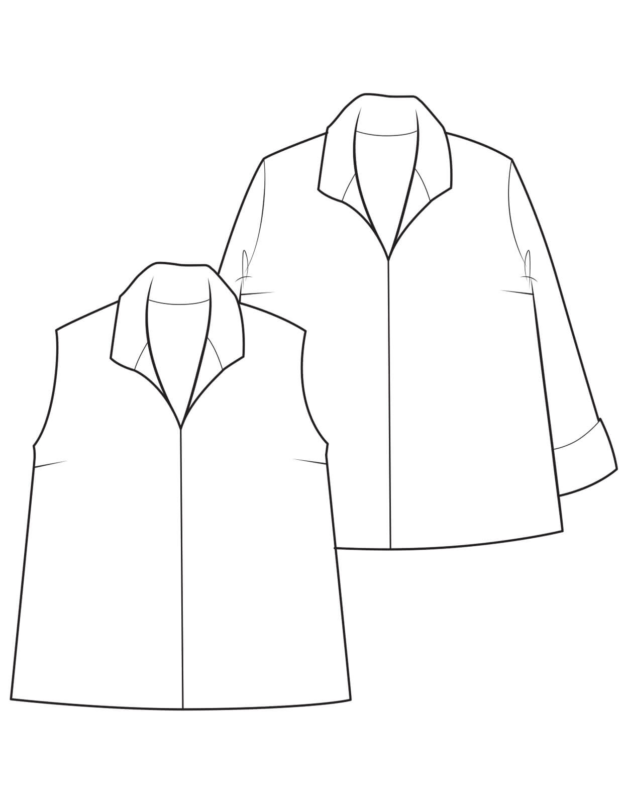 PDF Pattern - The Flared Shirt | The Makers Atelier