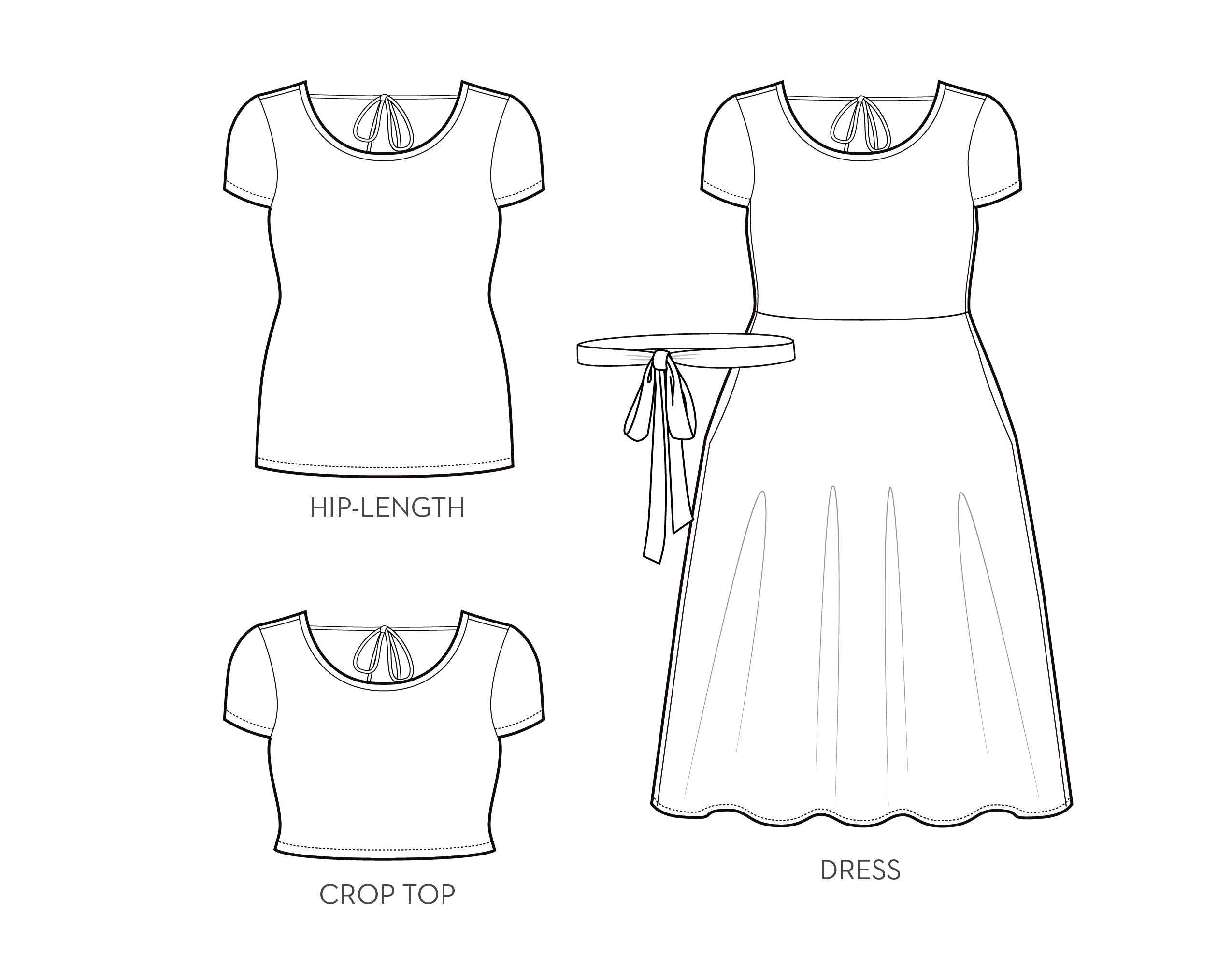 PDF Pattern - Frances T-shirt and Dress | Victory Patterns
