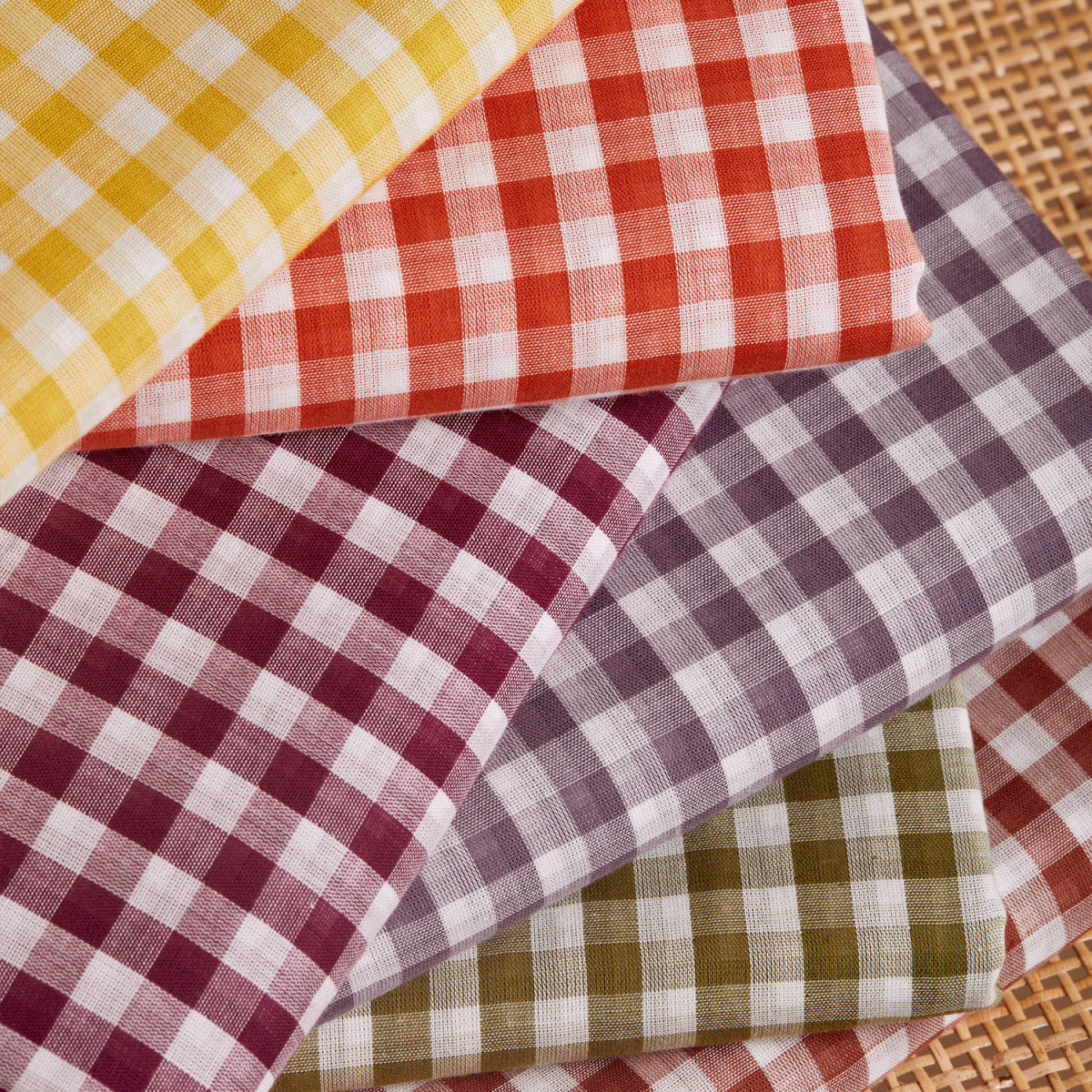 Gingham Double Gauze - Atelier Brunette - Tangerine