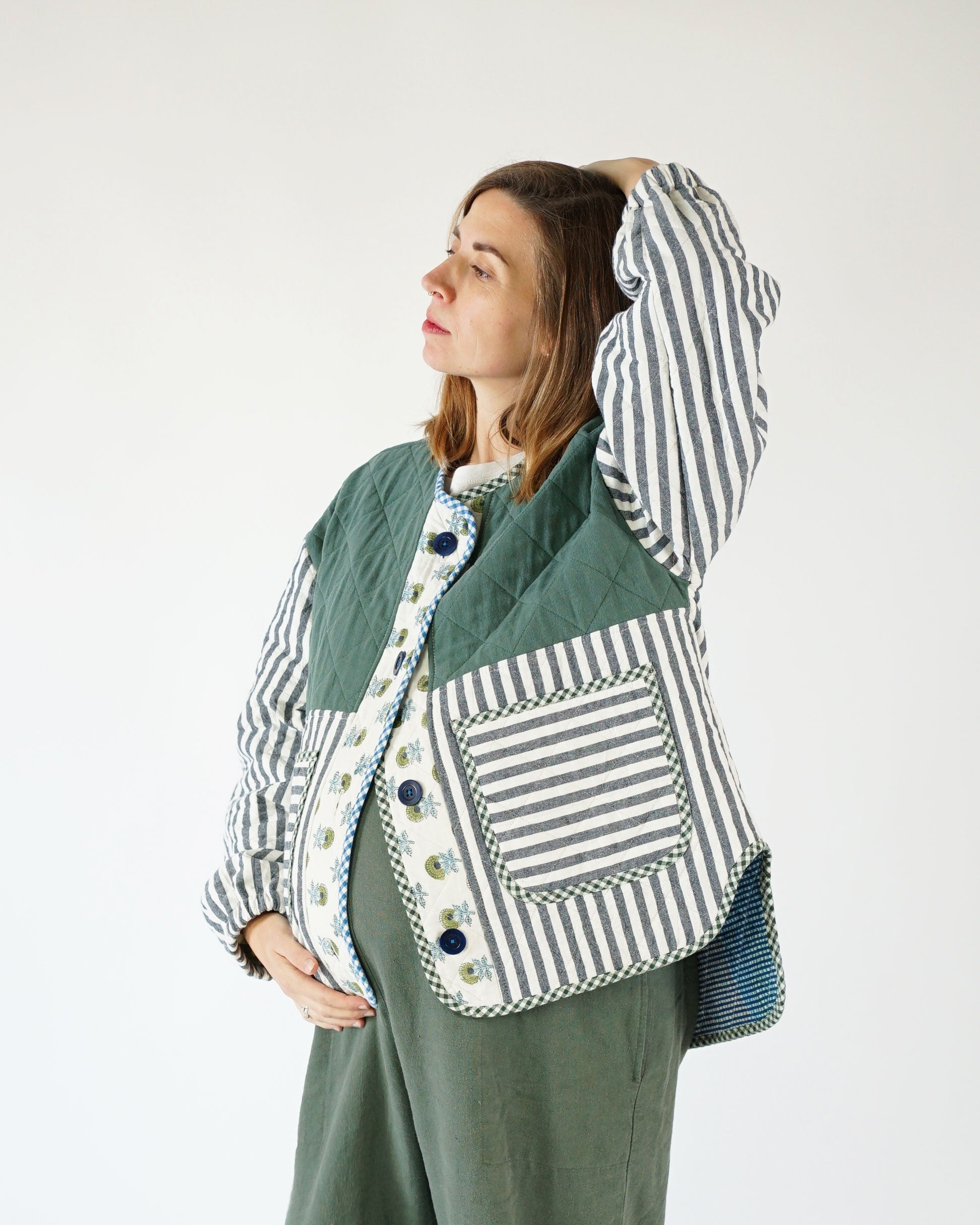 PDF Pattern - Homebody Quilted Jacket | Matchy Matchy Sewing Club