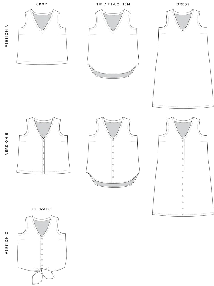 PDF Pattern - Hana Tank + Dress | Pattern Scout