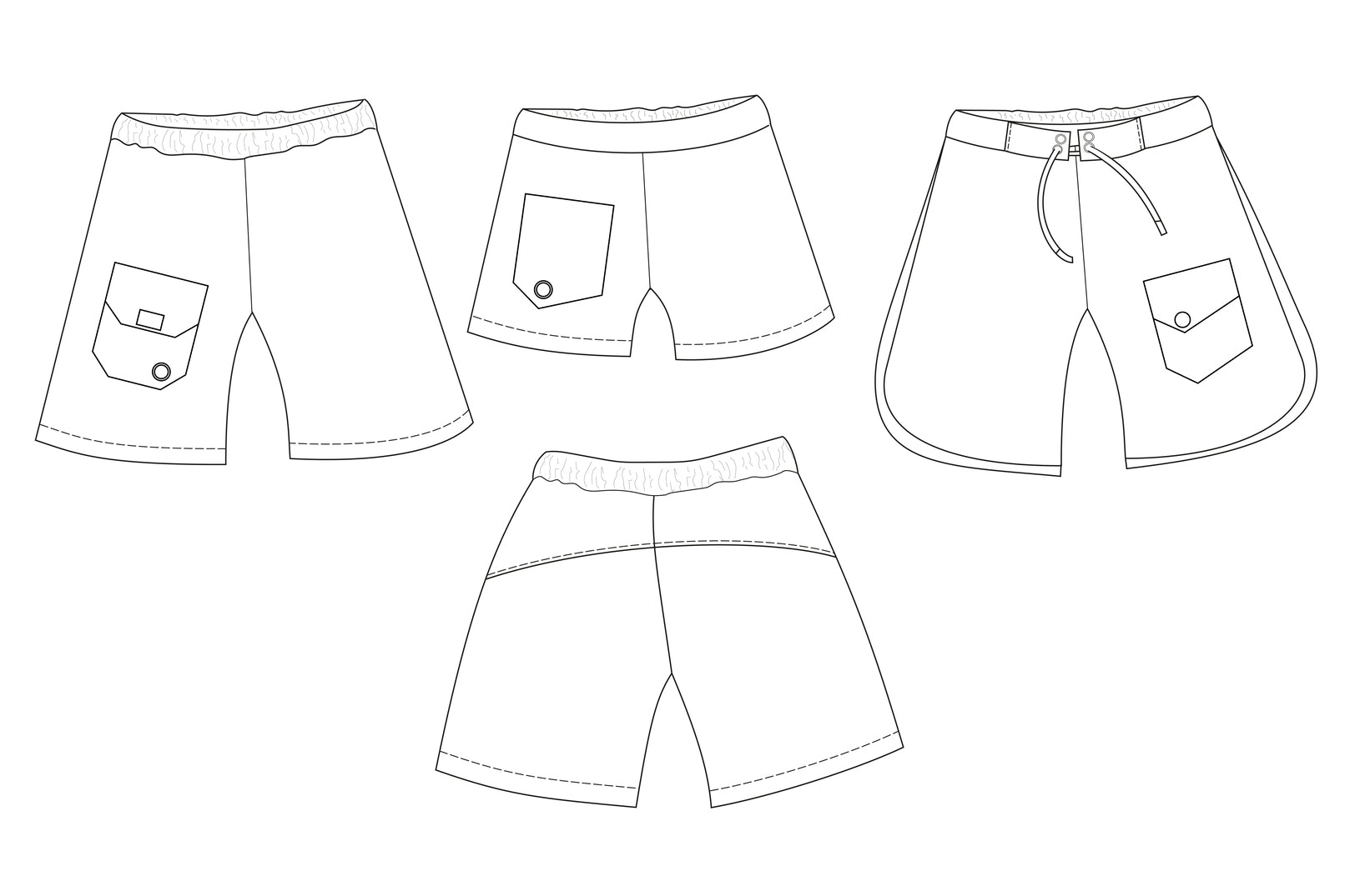 PDF Pattern - Hang Ten Boardies | Waves & Wild