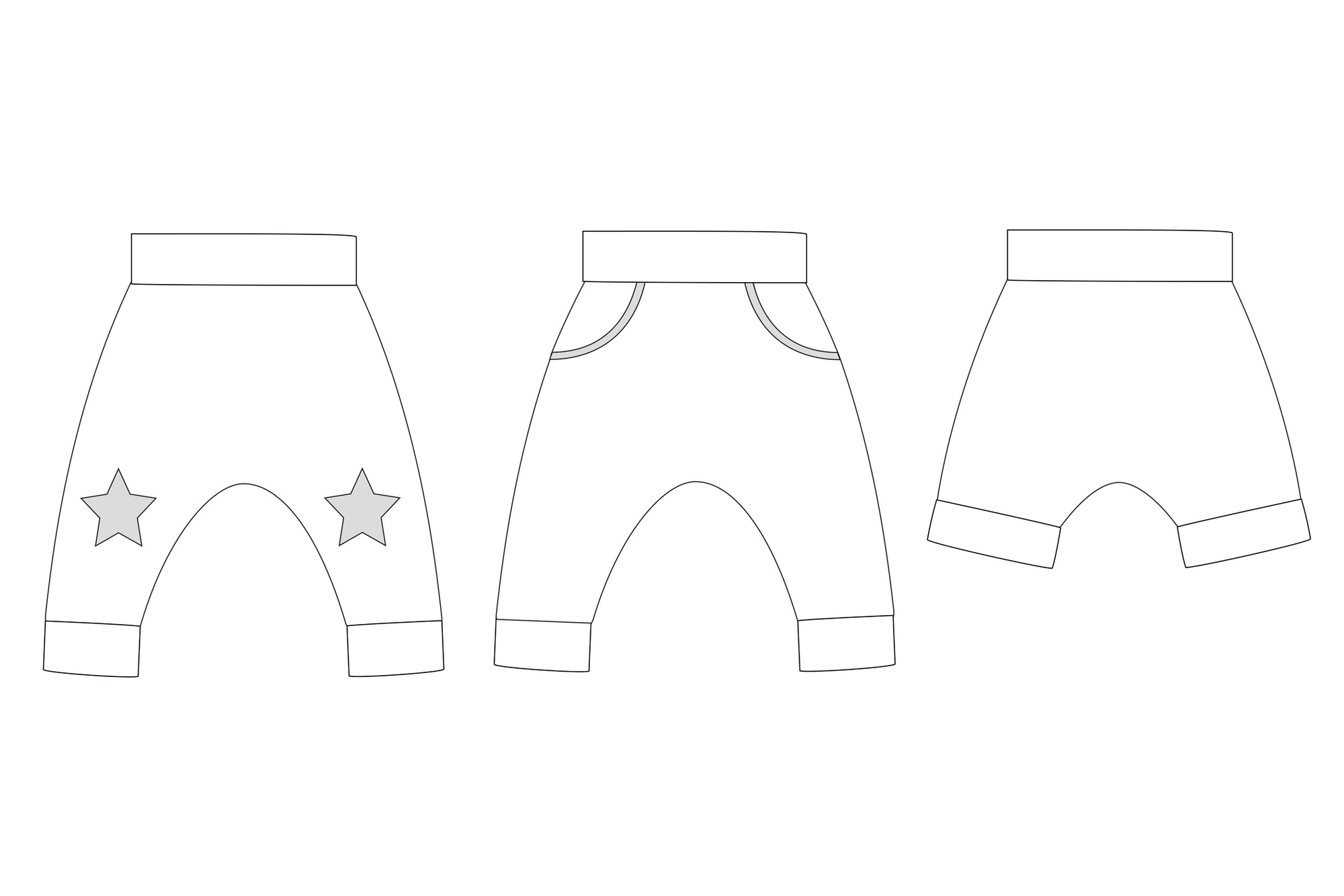 PDF Pattern - Harem Pants | Waves & Wild