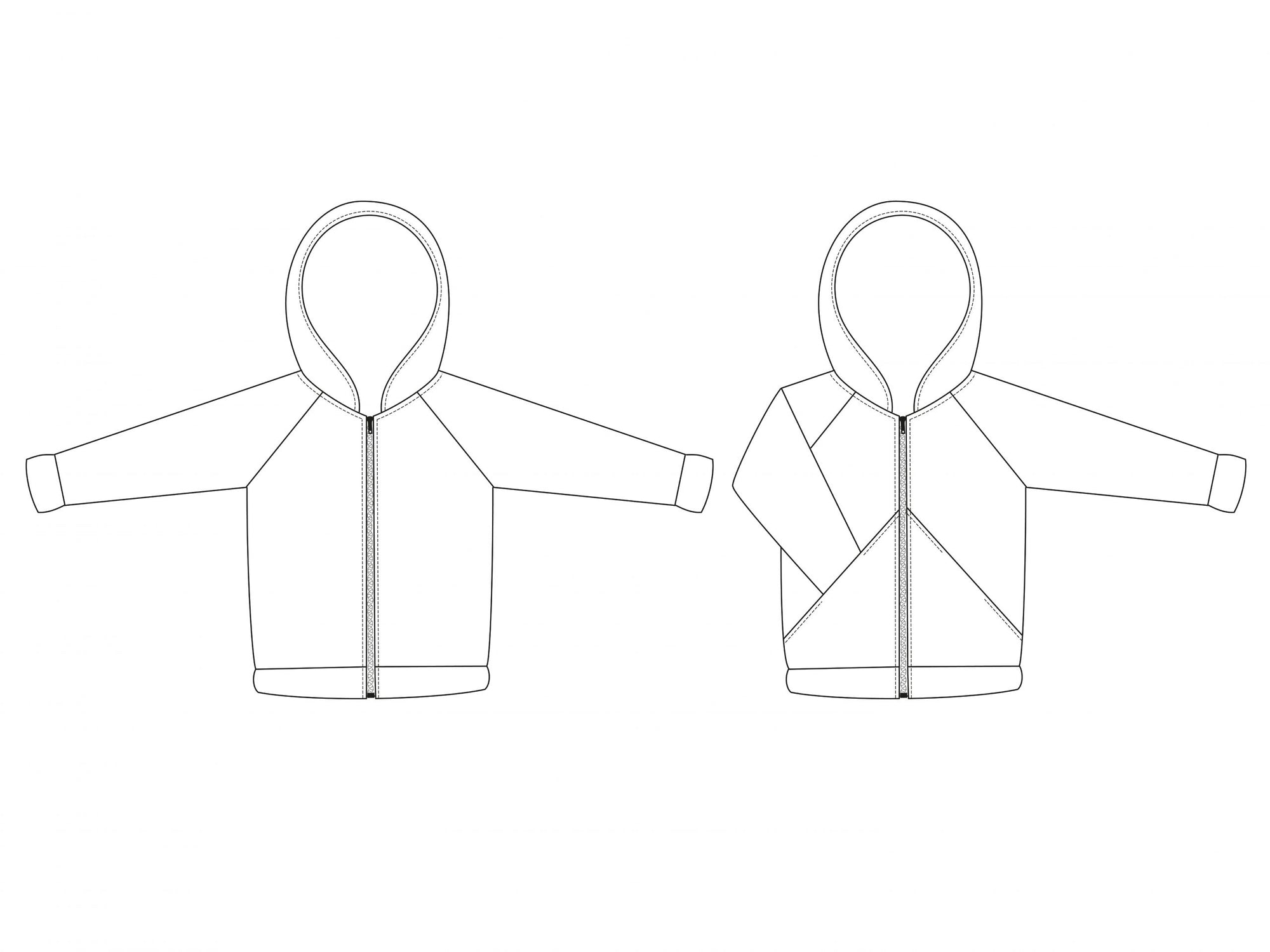 PDF Pattern - I CAN Zip Hoodie | Waves & Wild
