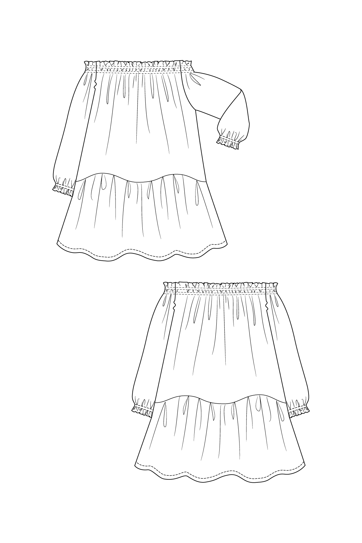 PDF Pattern - Ilma Smock Dress & Top | Named Clothing