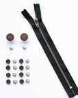 Jeans Hardware Set - Zipper Fly