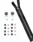 Jeans Hardware Set - Zipper Fly