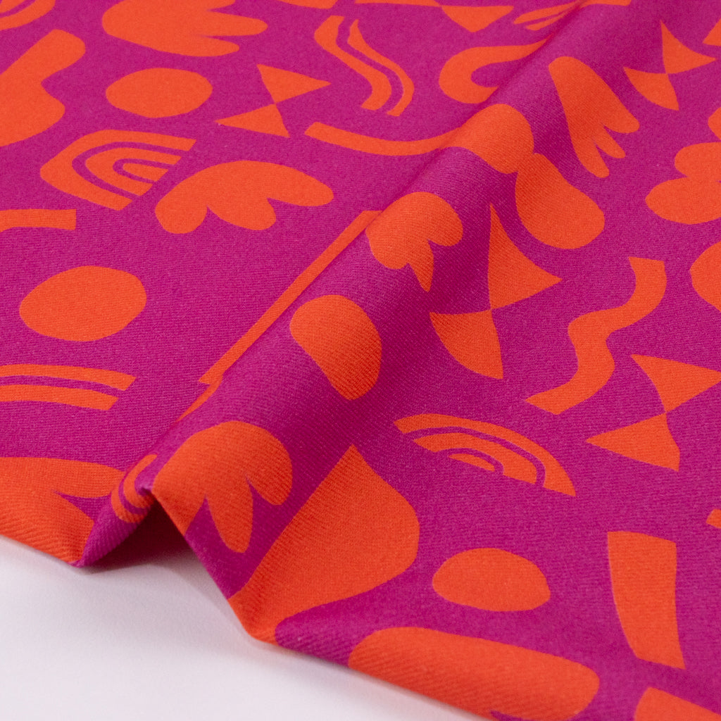 Jennifer Bouron - Cotton Viscose Twill - Abstract Puzzle