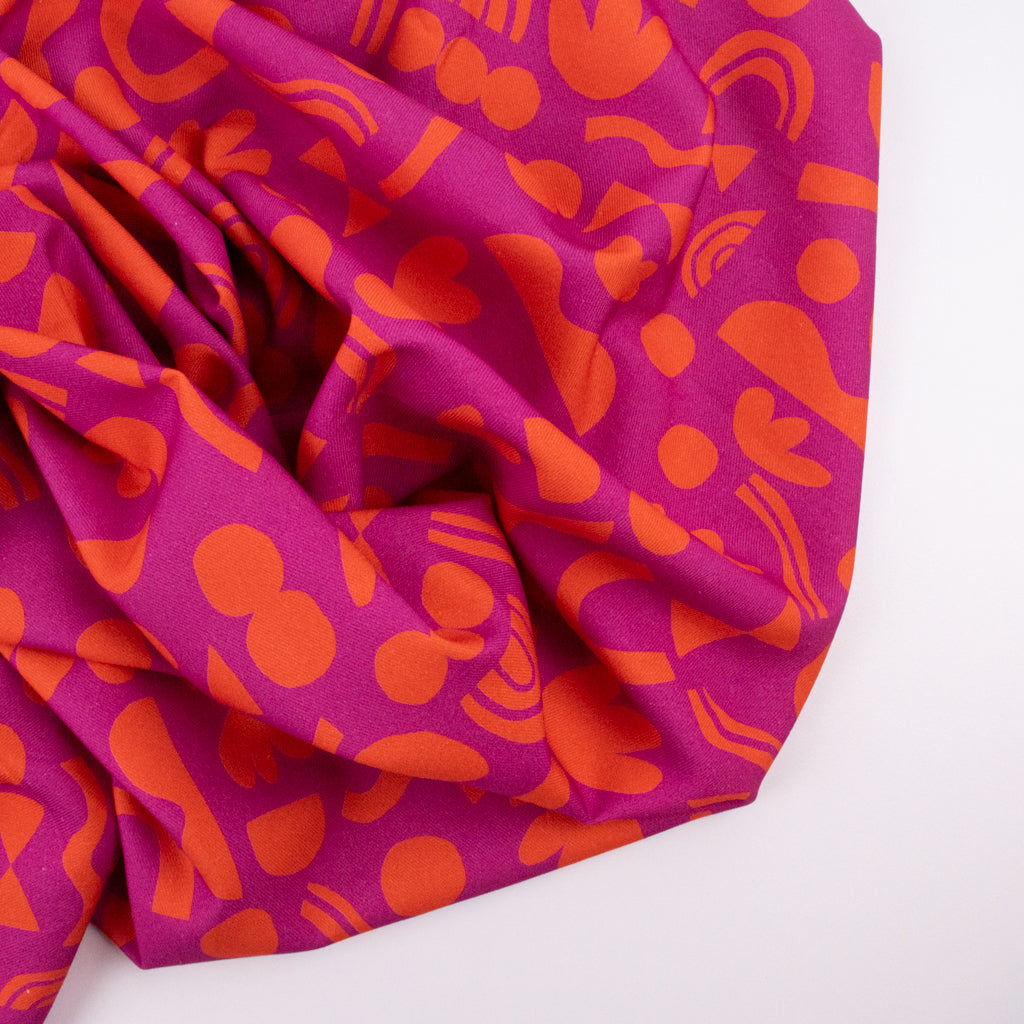 Jennifer Bouron - Cotton Viscose Twill - Abstract Puzzle