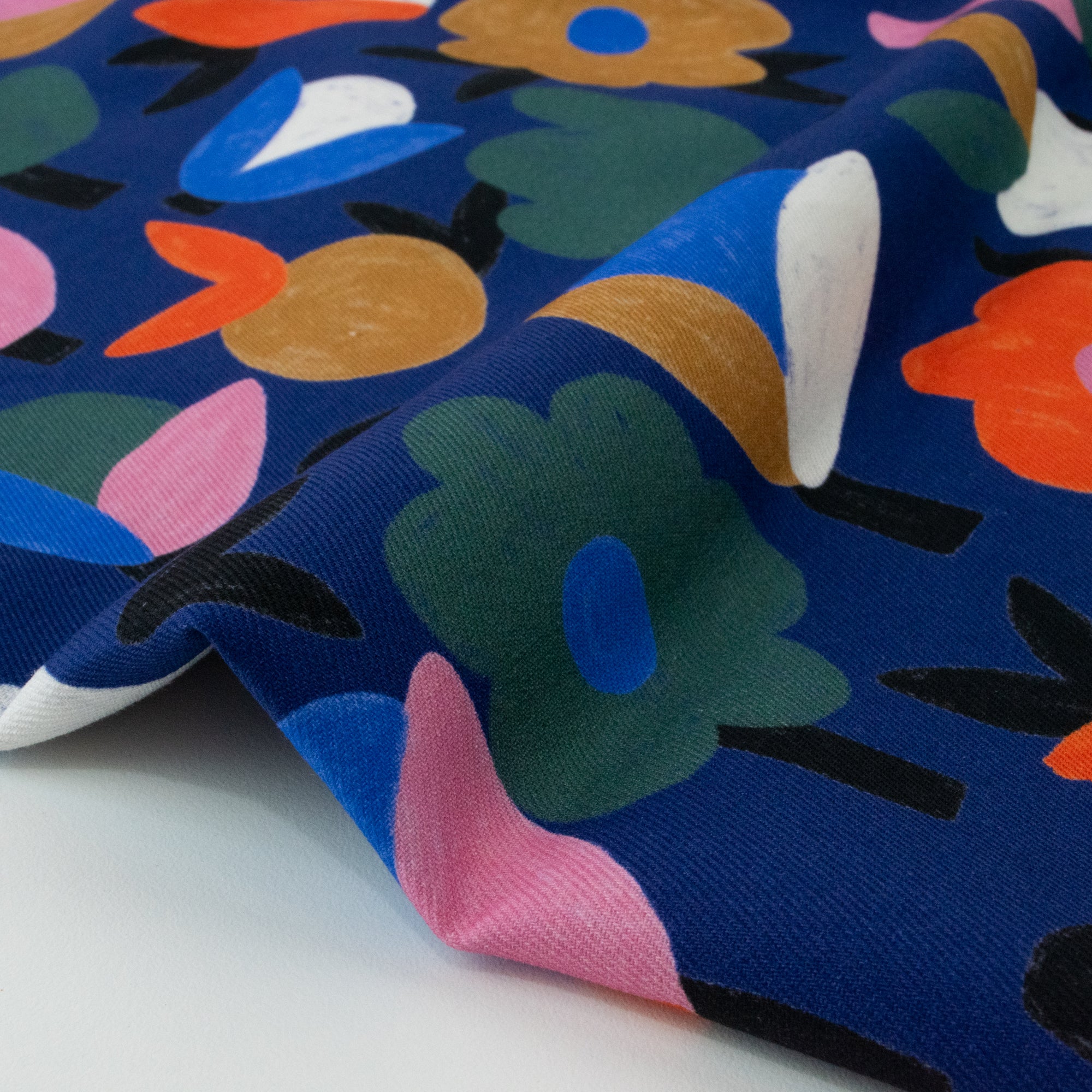 Jennifer Bouron - Cotton Viscose Twill - Chalk Flower