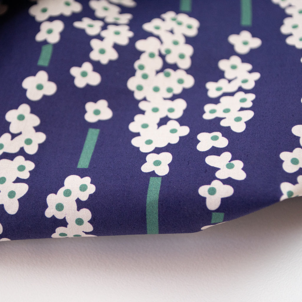 Jessica Nielsen - Cotton Lawn - Purple Blossoms