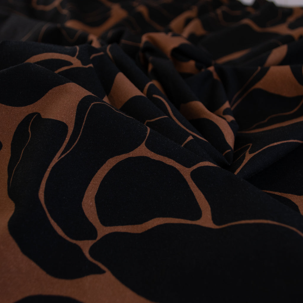 Johanna Ralph | Bold Botanica Mocha | Cotton Jersey