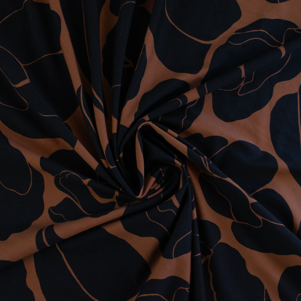 Johanna Ralph | Bold Botanica Mocha | Cotton Jersey
