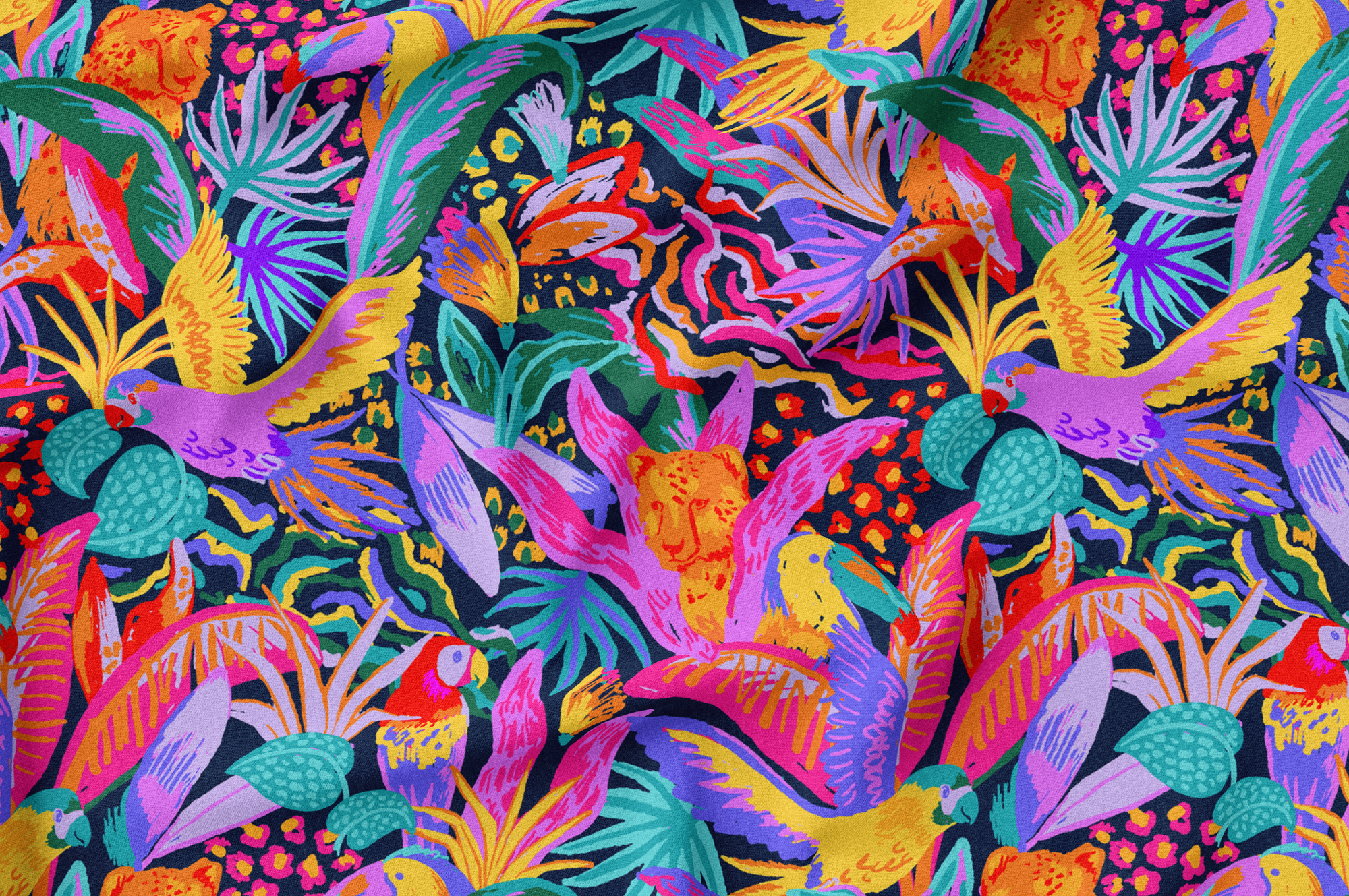 Ellie Whittaker - Organic Cotton Lawn - Jungle Fever