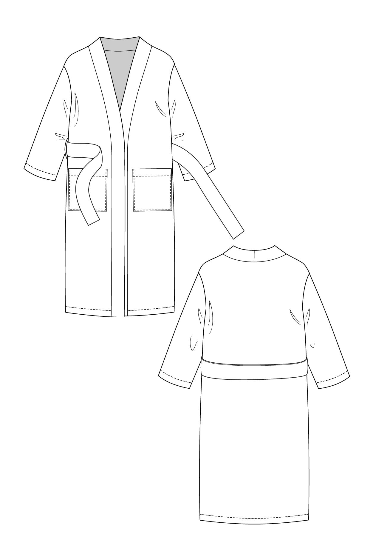 PDF Pattern - Lahja Unisex Dressing Gown | Named Clothing