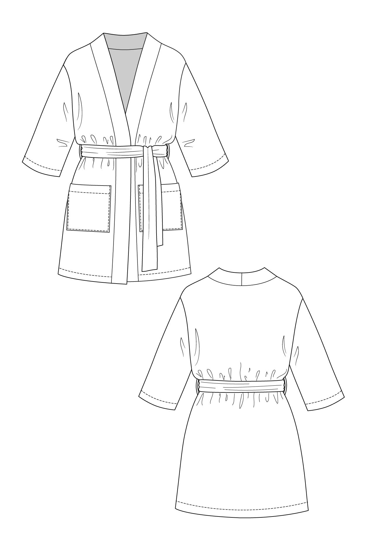 PDF Pattern - Lahja Unisex Dressing Gown | Named Clothing