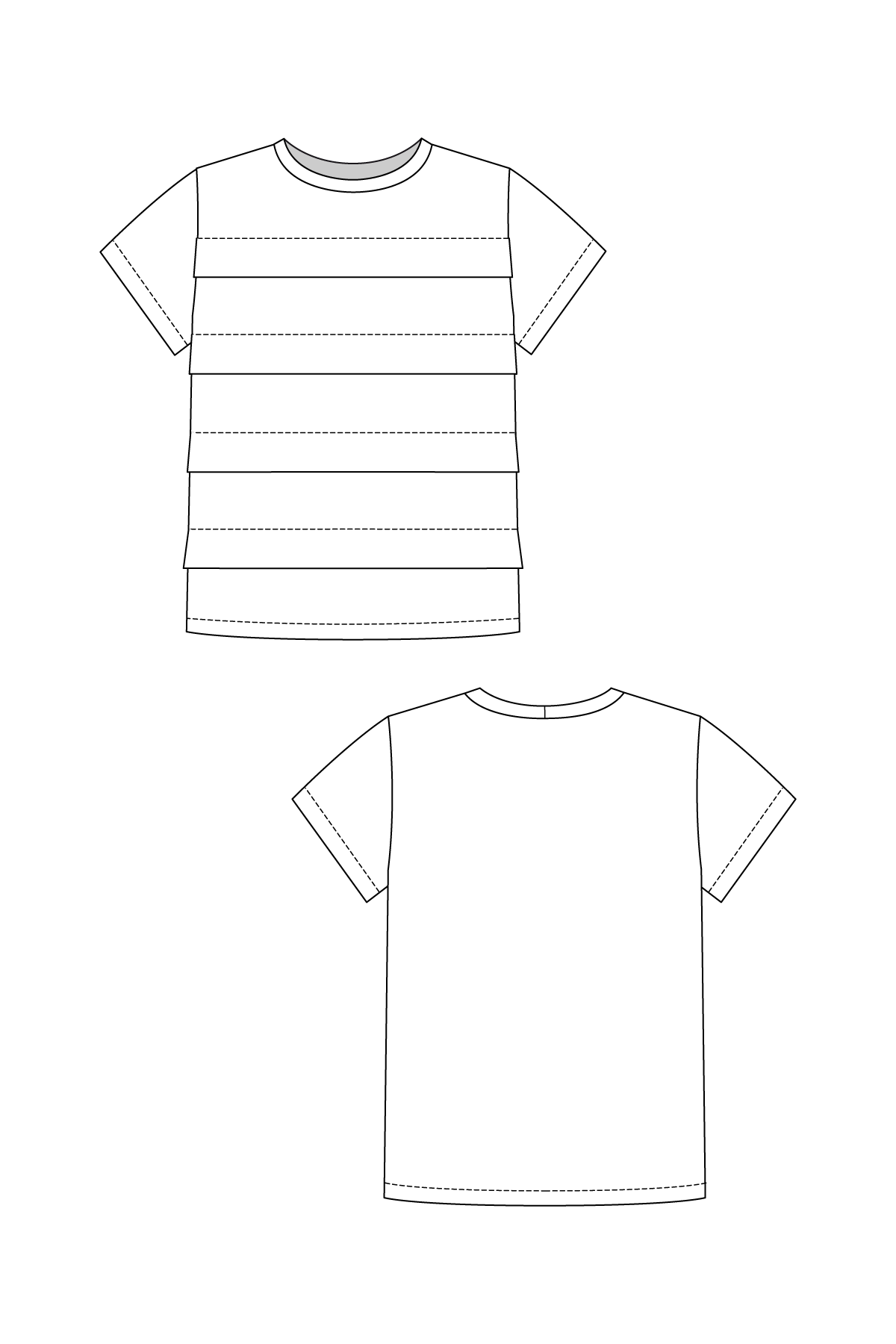 PDF Pattern - Laurie Pleated Tee | Named Clothing