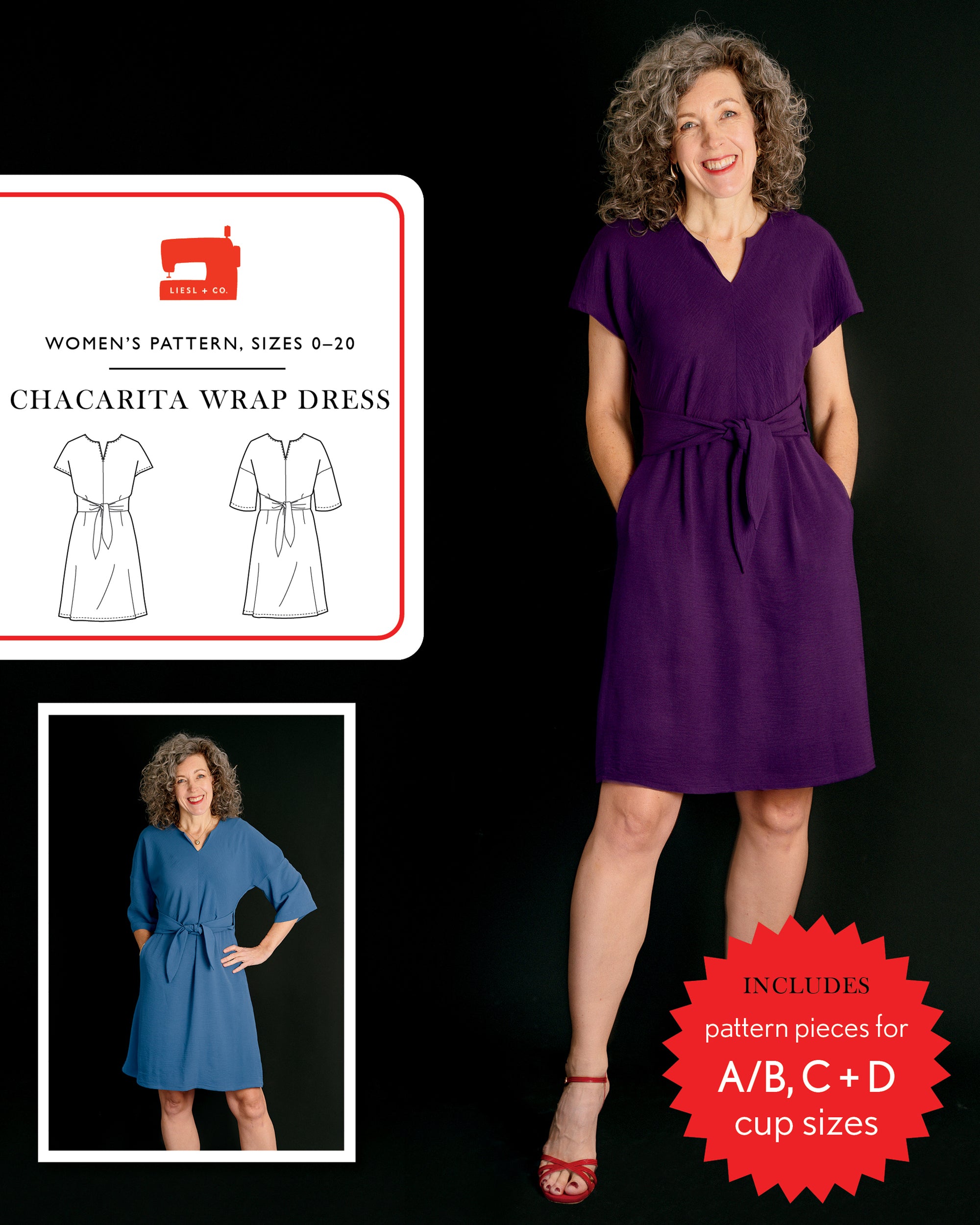 PDF Pattern - Chacarita Wrap Dress | Liesl + Co
