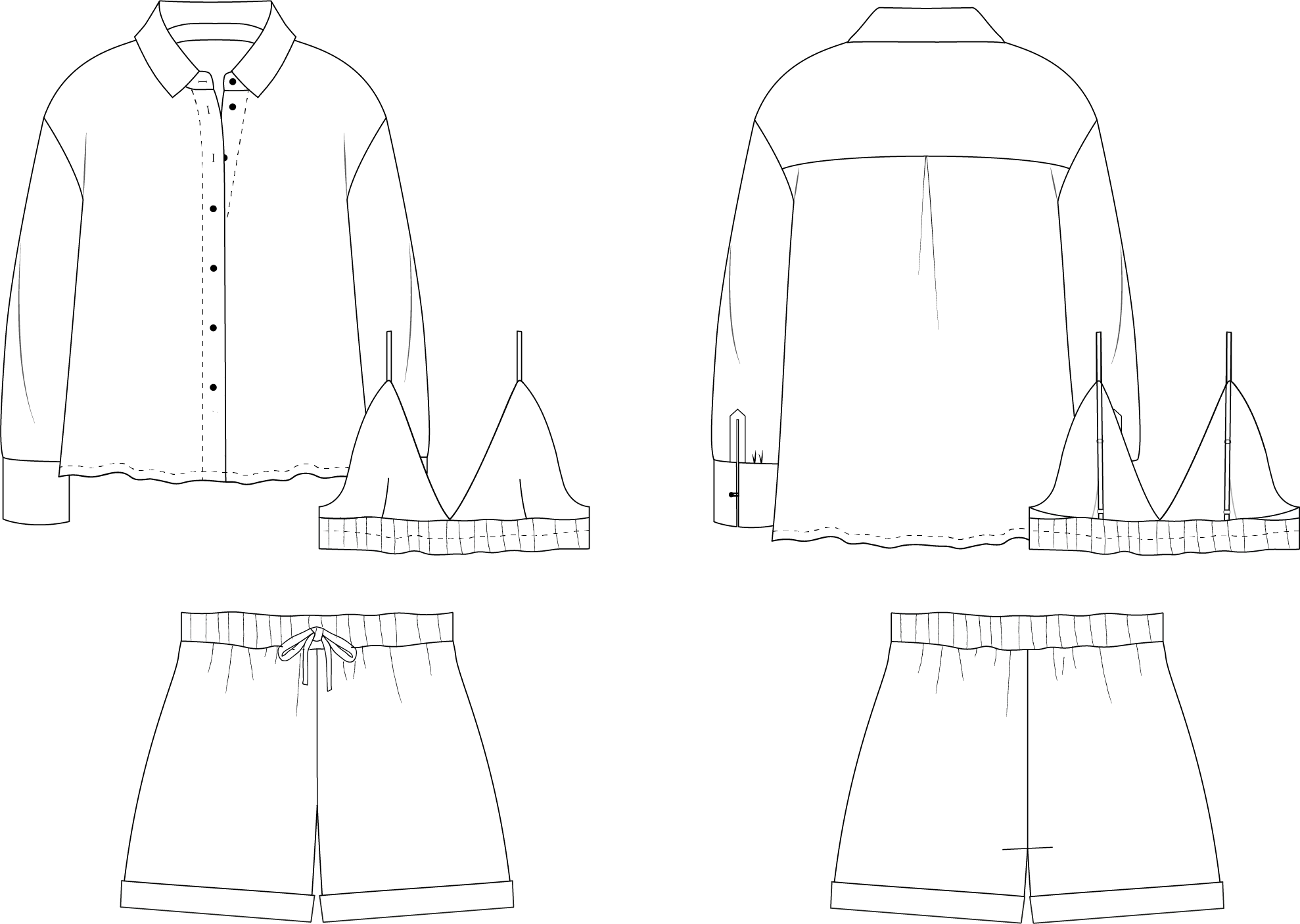 PDF Pattern - Lee-Lou-Anne set | Cha' Coud