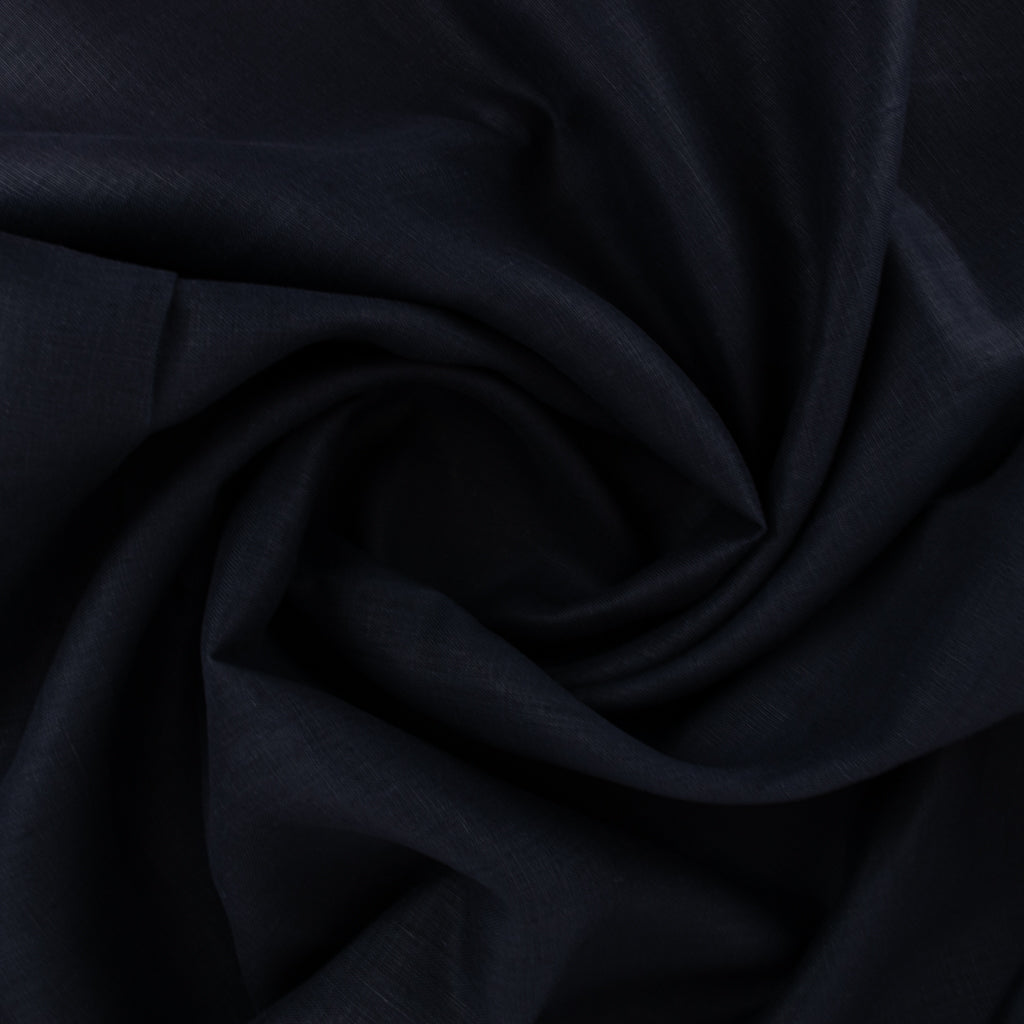 Smooth Crisp Linen - Ink Blue
