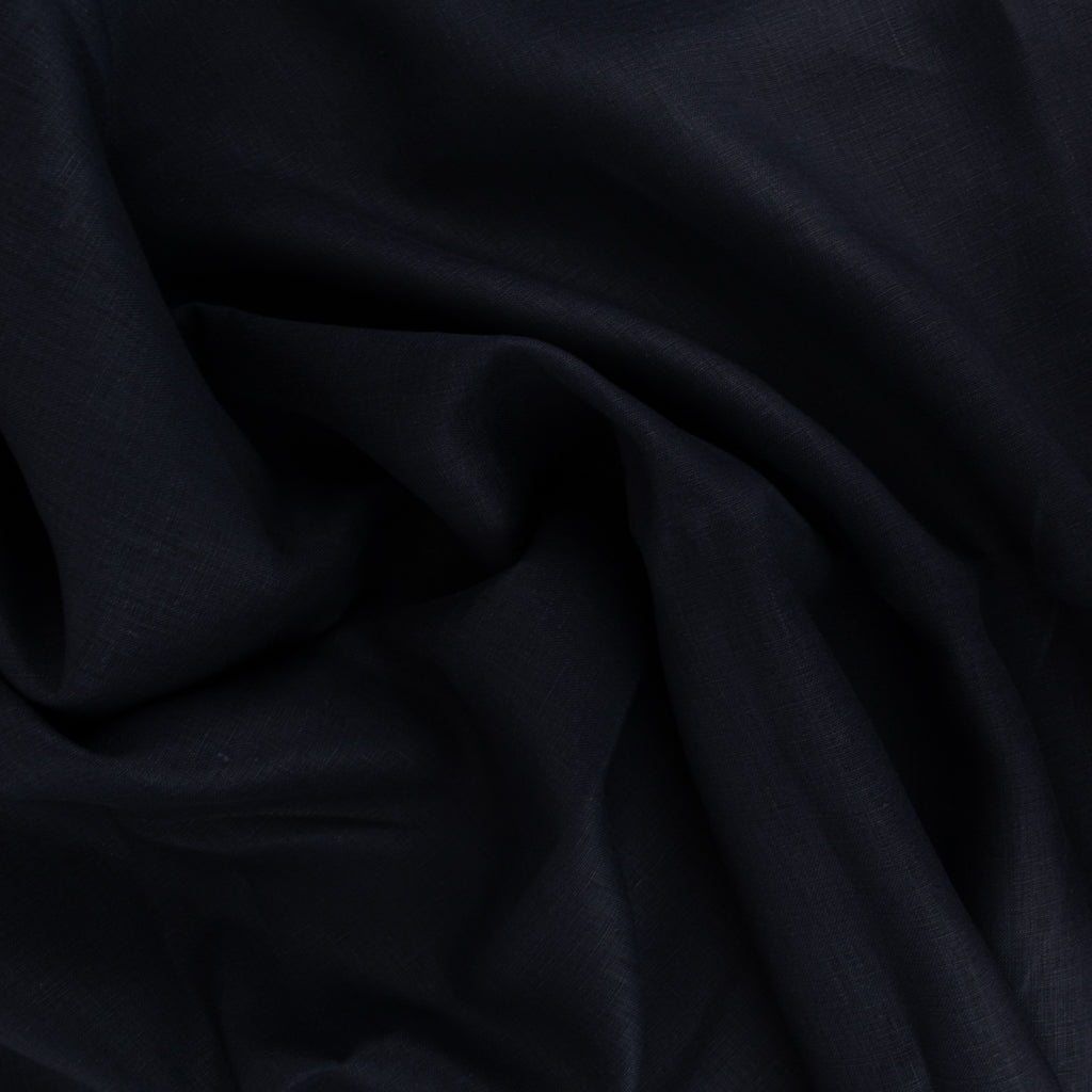 Smooth Crisp Linen - Ink Blue