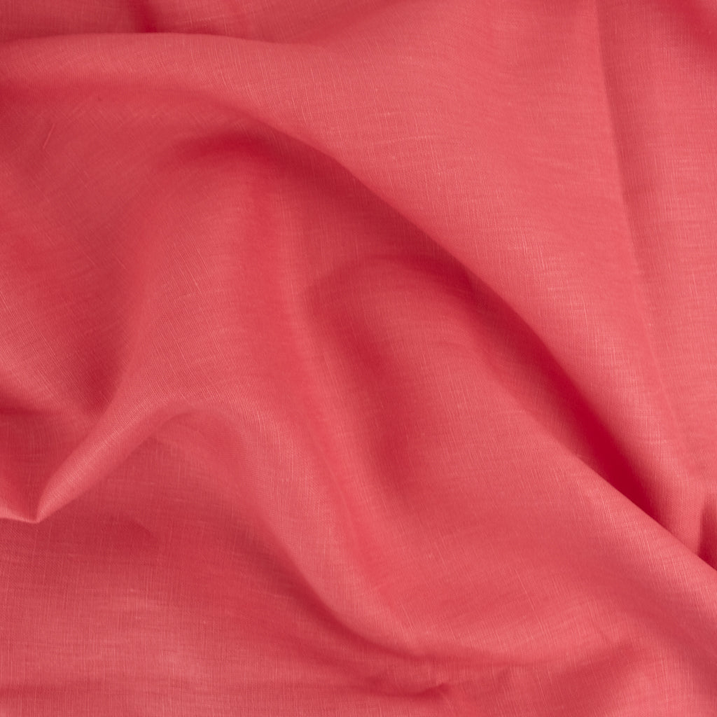Smooth Crisp Linen - Coral