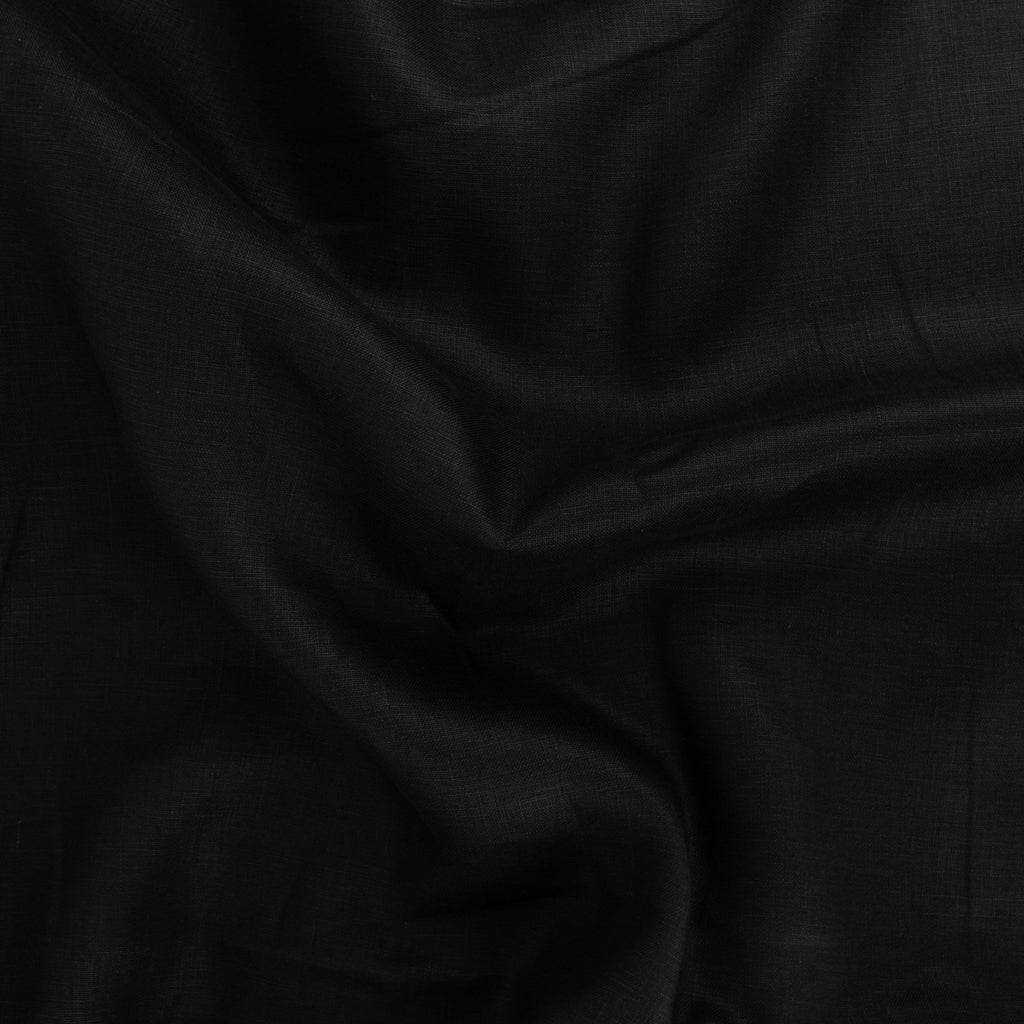 Smooth Crisp Linen - Black