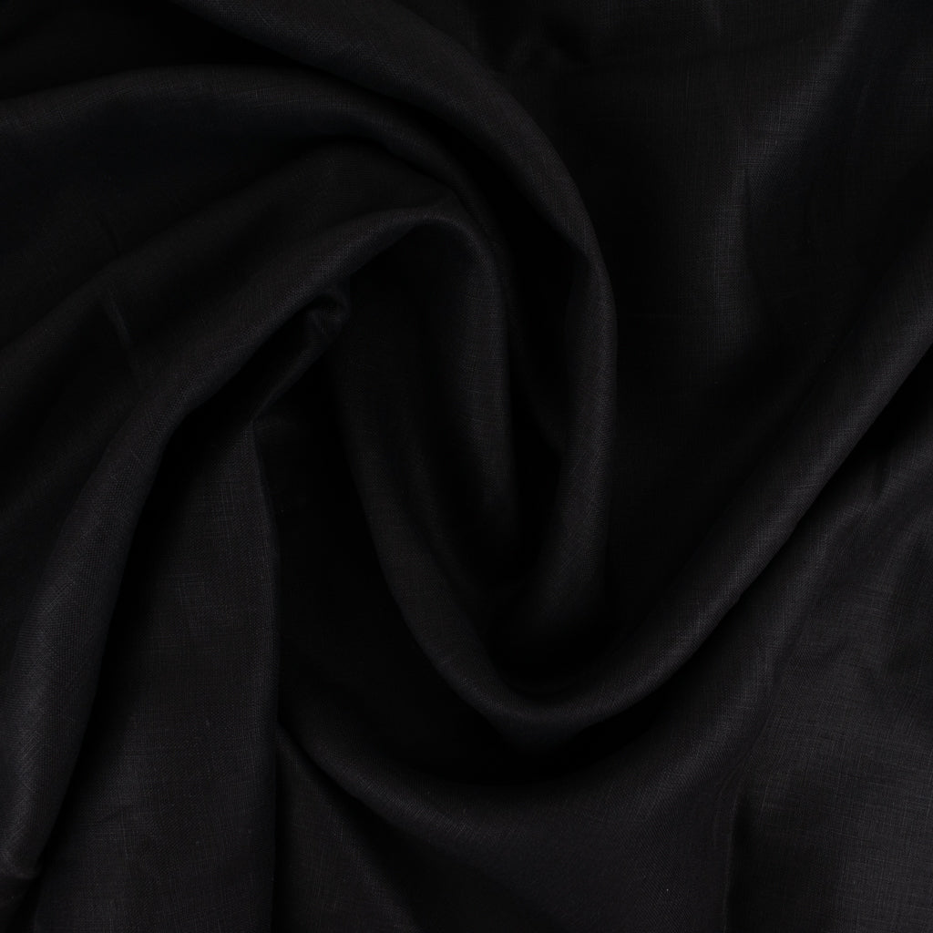 Smooth Crisp Linen - Black