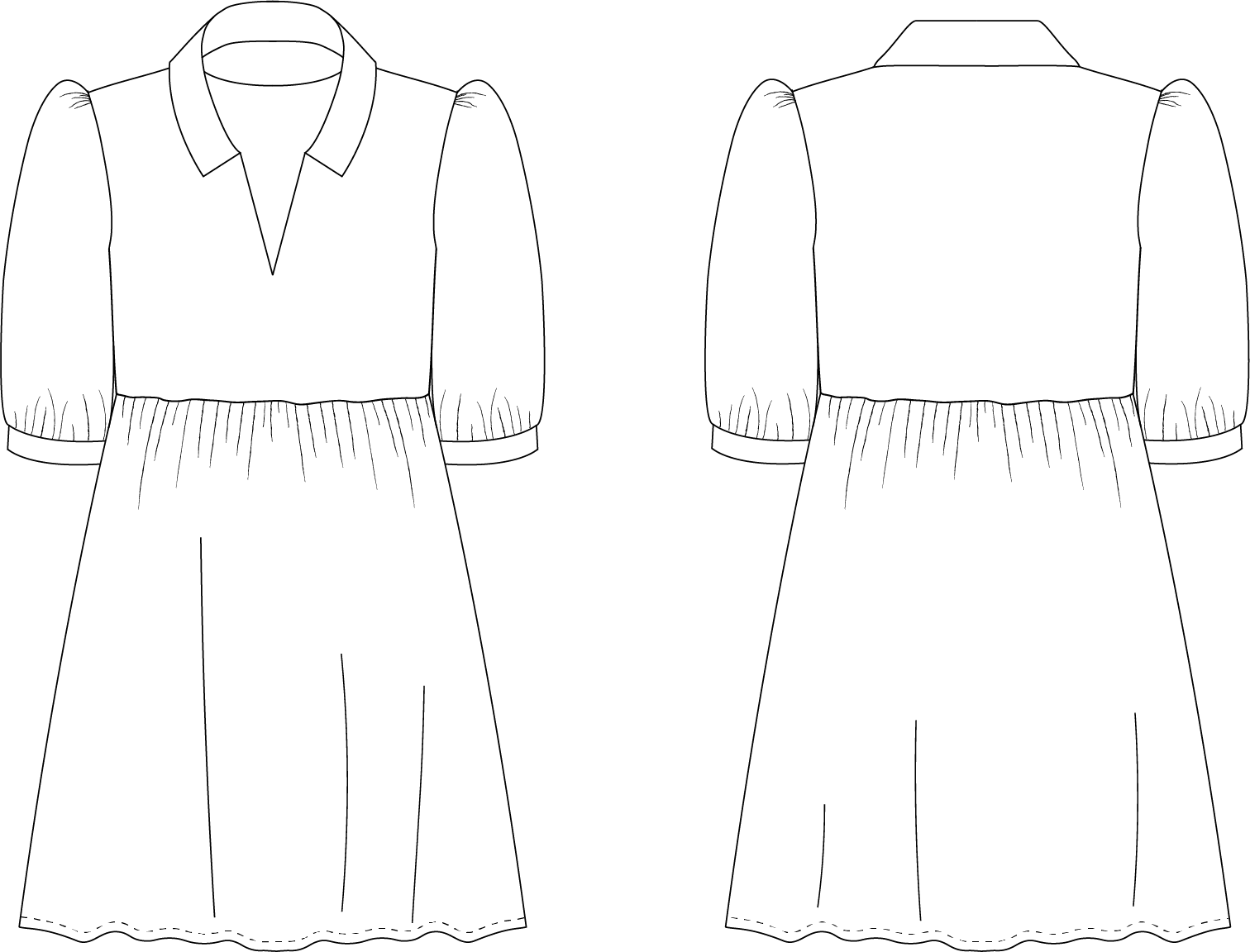 PDF Pattern - Lison dress | Cha' Coud