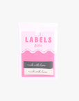 6 Woven Labels - 'Made with Love'