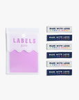 6 Woven Labels - Made with Love + Swear Words