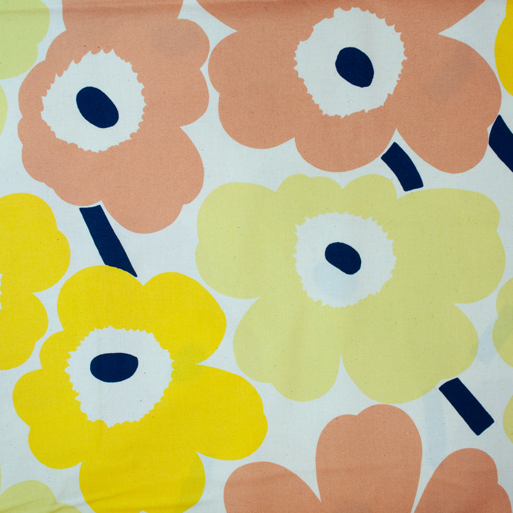 Marimekko - LIMITED EDITION - Pieni Unikko - Cotton - Peach and Yellow
