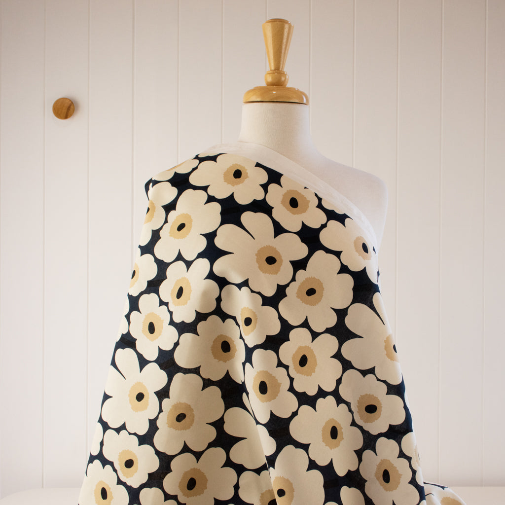 Marimekko - Mini Unikko - Cotton - Navy