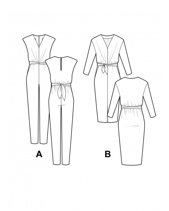 PDF Pattern - Mila Jumpsuit & Dress | Pauline Alice