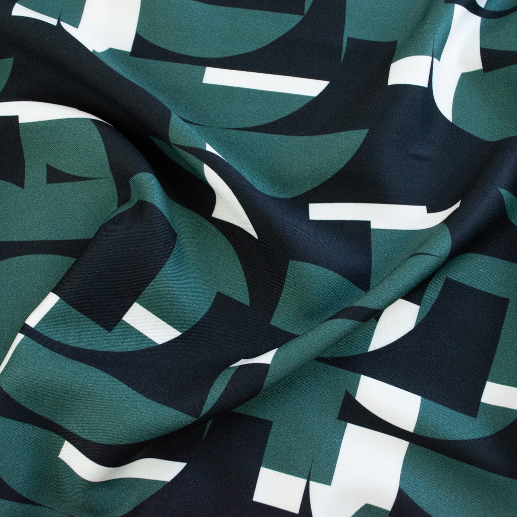 Light & Lush - Viscose Twill - Modernist Mosaic