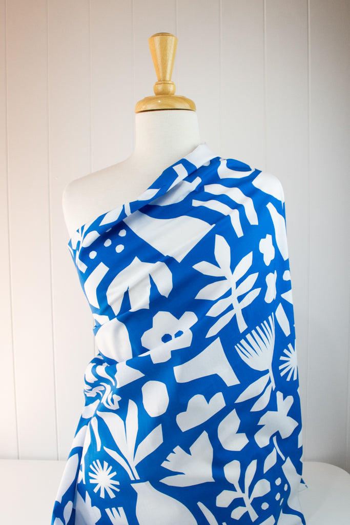 Myriam Van Neste - Cotton Lawn - Blue Collage