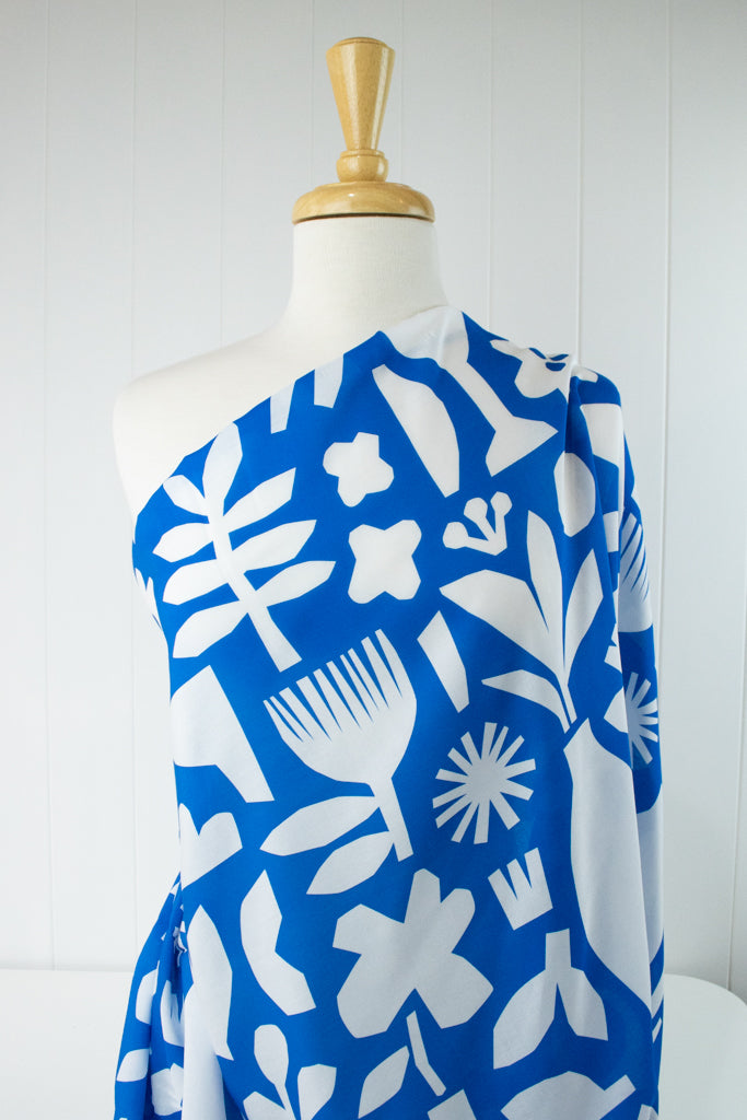Myriam Van Neste - Rayon Lawn - Blue Collage