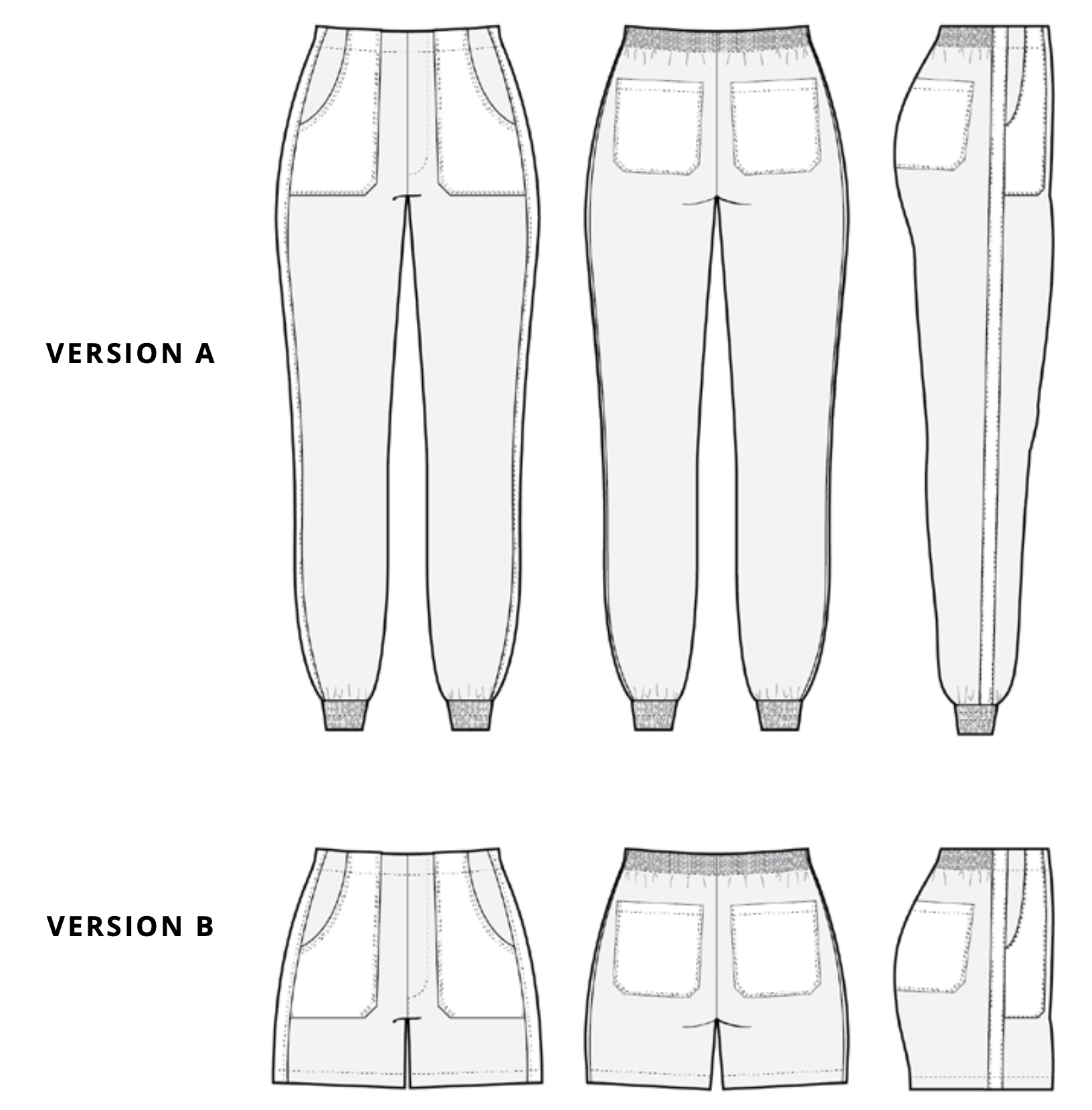 PDF Pattern - Nellie Joggers + Shorts | Pattern Scout
