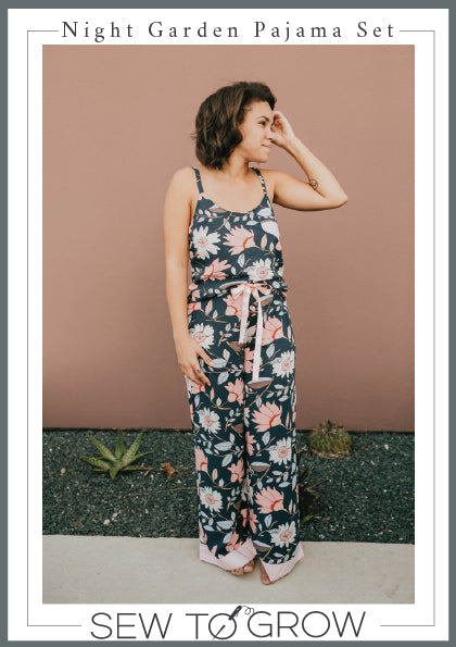 PDF Pattern - Night Garden PJ Set | Sew To Grow