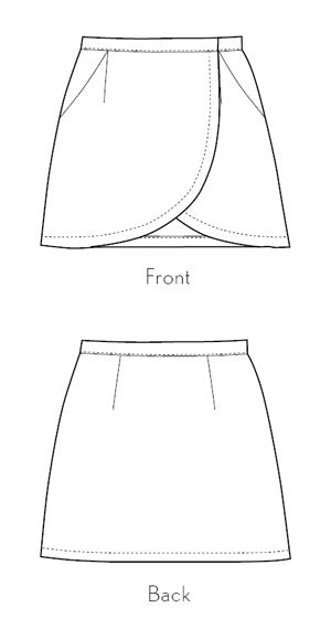 PDF Pattern - City Stroll Wrap Skirt | Liesl + Co