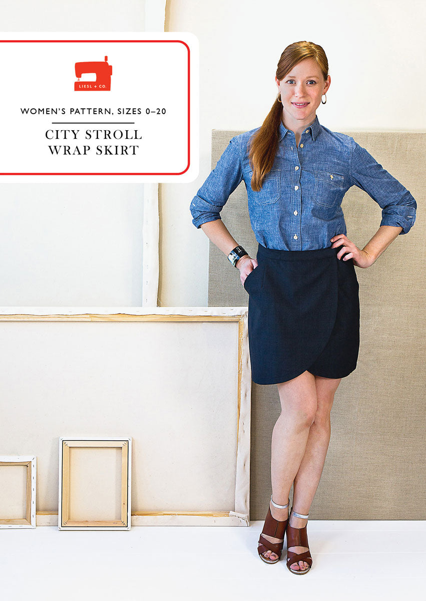 PDF Pattern - City Stroll Wrap Skirt | Liesl + Co